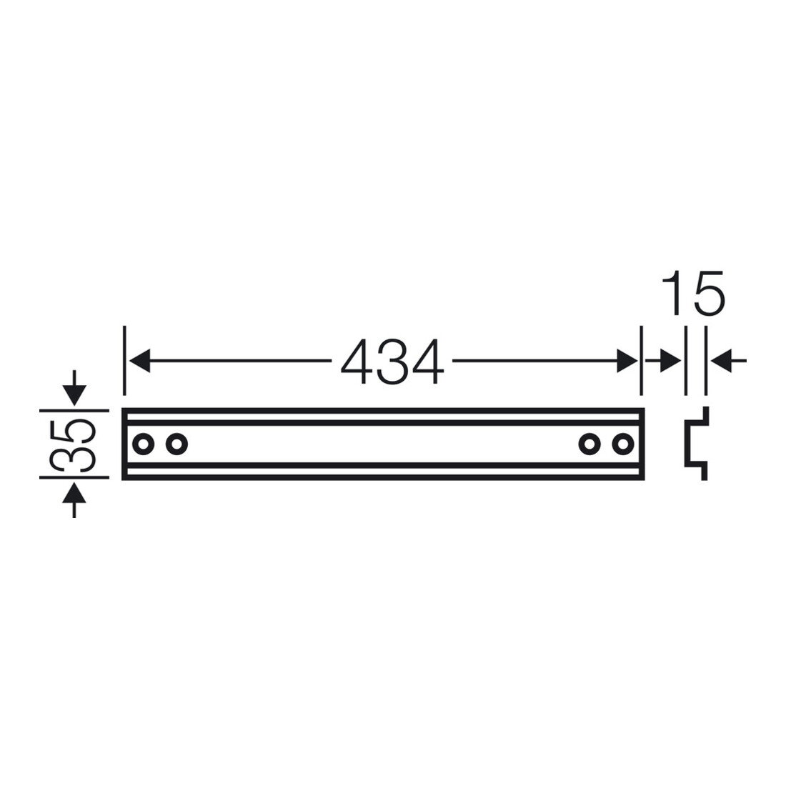 Hensel Rail de support Mi TS 45