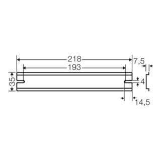 HENSEL Rail de support XXmm KF25 DK TS 25