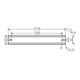 HENSEL Rail de support XXmm KF25 DK TS 25
