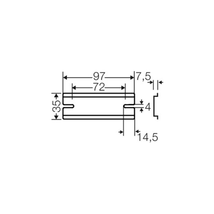 Hensel Rail de support XXmm pour KF06... DK TS 06