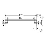 Hensel Rail de support XXmm pour KF16... DK TS 16-4