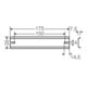 Hensel Rail de support XXmm pour KF16... DK TS 16
