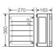 Hensel Sammelschienengehäuse 270x360mm 250A 5p. FP 3212