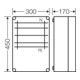 HENSEL Sammelschienengehäuse Mi 6355 400A 300 x 450 x 170mm