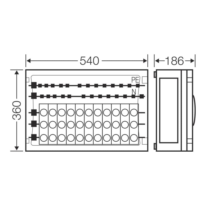 HENSEL Sicherungsgehäuse 12x3x63AD02