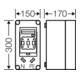 Hensel Sicherungsgehäuse 1xNH00 3p. 160A+PE+N Mi 5150