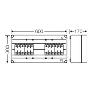 Hensel Sicherungsgehäuse 4xNH00 3p.250A 5p Mi 6461-4