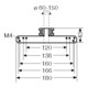 Hensel Support de mât pour fixation extérieure KV MB 9