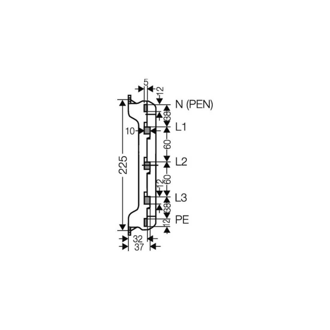 Hensel Support pour barre omnibus Mi ST 25