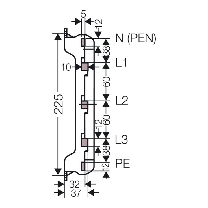 Hensel Support pour barre omnibus Mi ST 25