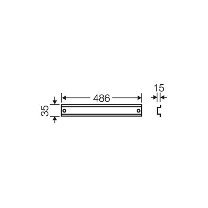 Hensel Tragschiene 486mm lang FP TS 54