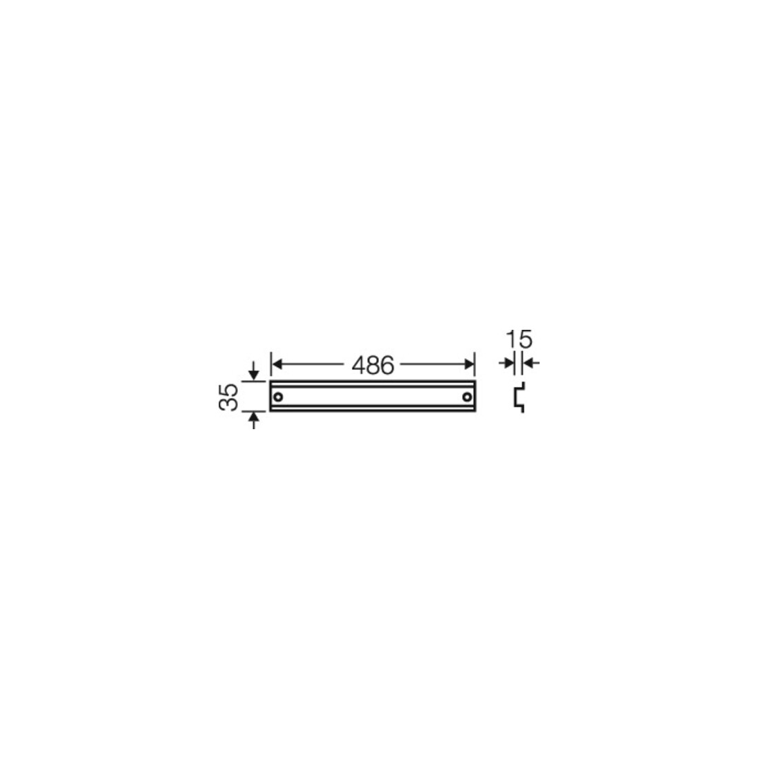 Hensel Tragschiene 486mm lang FP TS 54