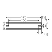 Hensel Tragschiene XXmm für KF16... DK TS 16-5
