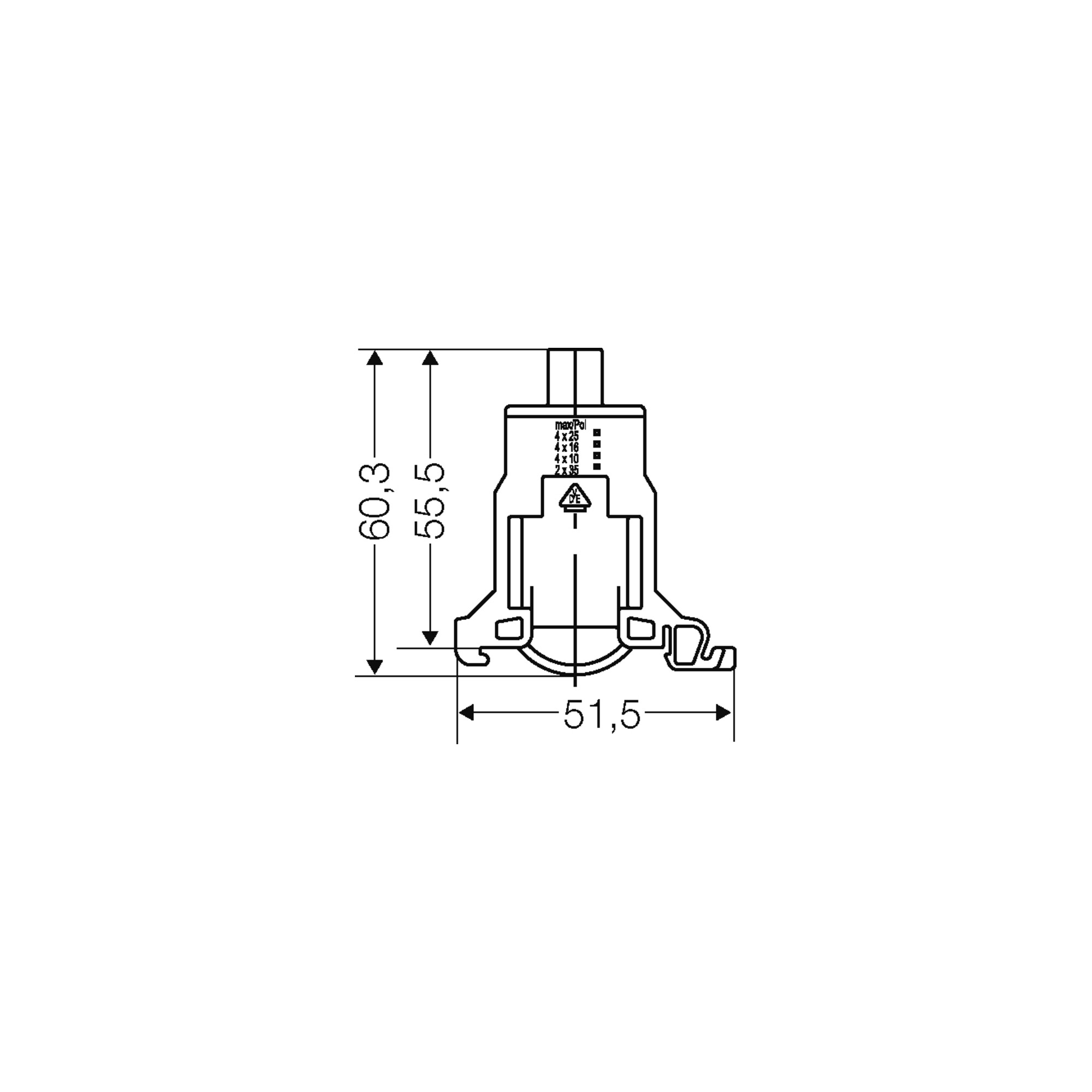 Hensel Verbindungsklemme N/PE,35qmm KKL 25