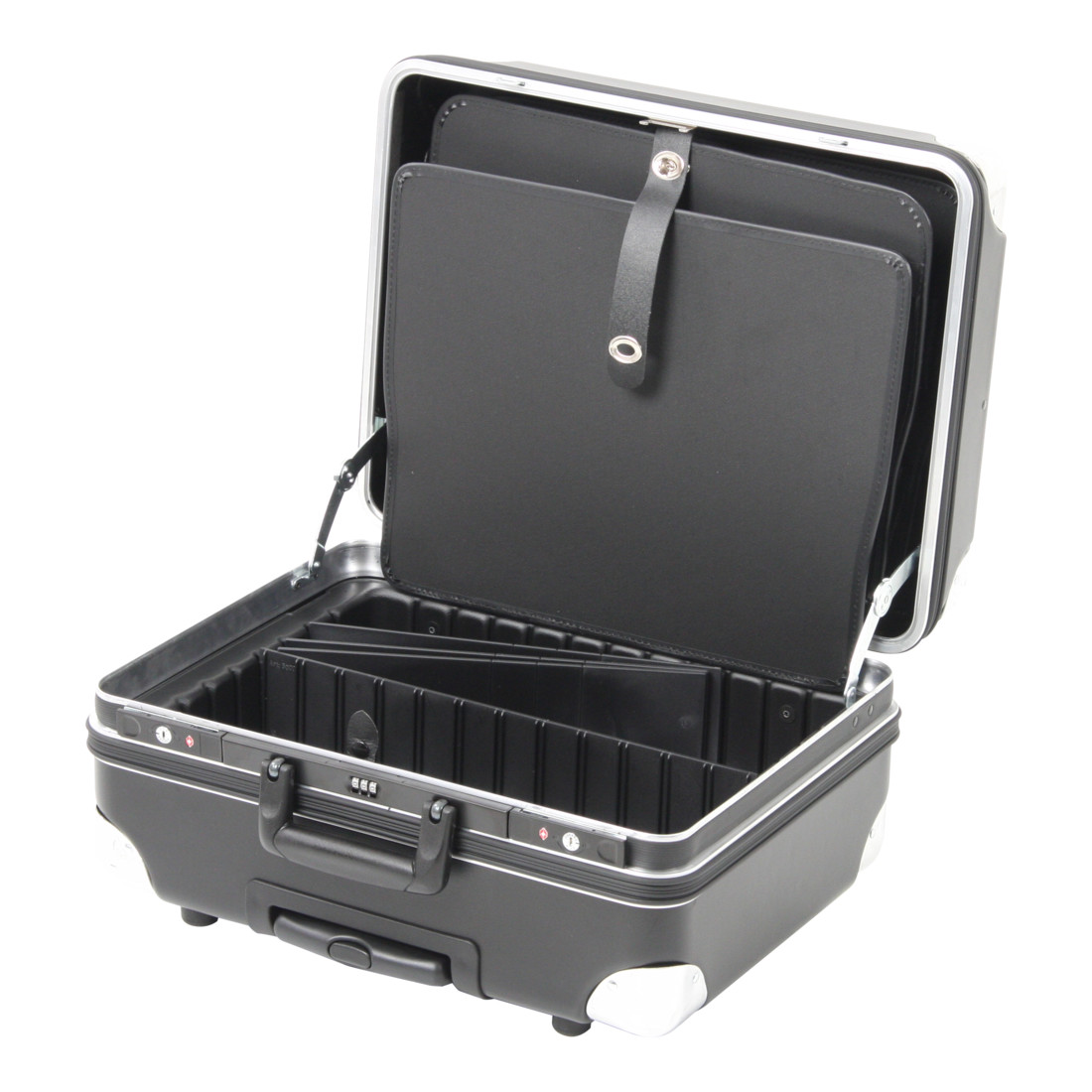 Hepco & Becker Werkzeugkoffer Robust XXL Bruchsicher mit integriertem Rollensystem + TSA Schloss
