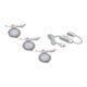Hera 3er-Set LED-Einbauleuchte 4W ww eds +LED24/15W 61056303002