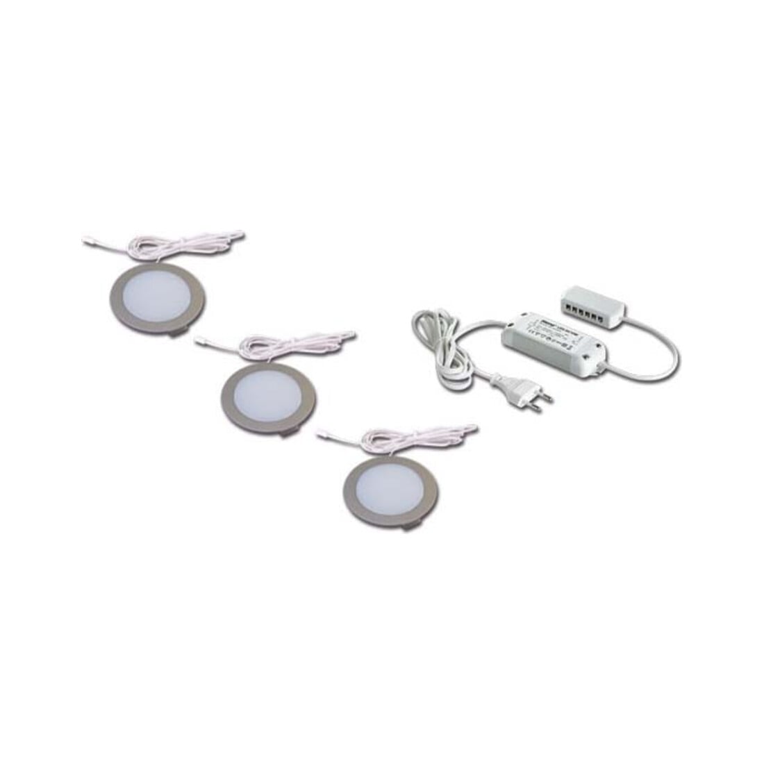 Hera 3er-Set LED-Einbauleuchte 4W ww eds +LED24/15W 61056303002