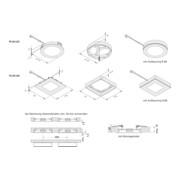 Hera 3er-Set LED-Einbauleuchte 4W ww eds +LED24/15W 61056303002-4