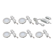 Hera 5er-Set LED-Einbauleuchte 3W ww Tr.24/30W 61056958002-2