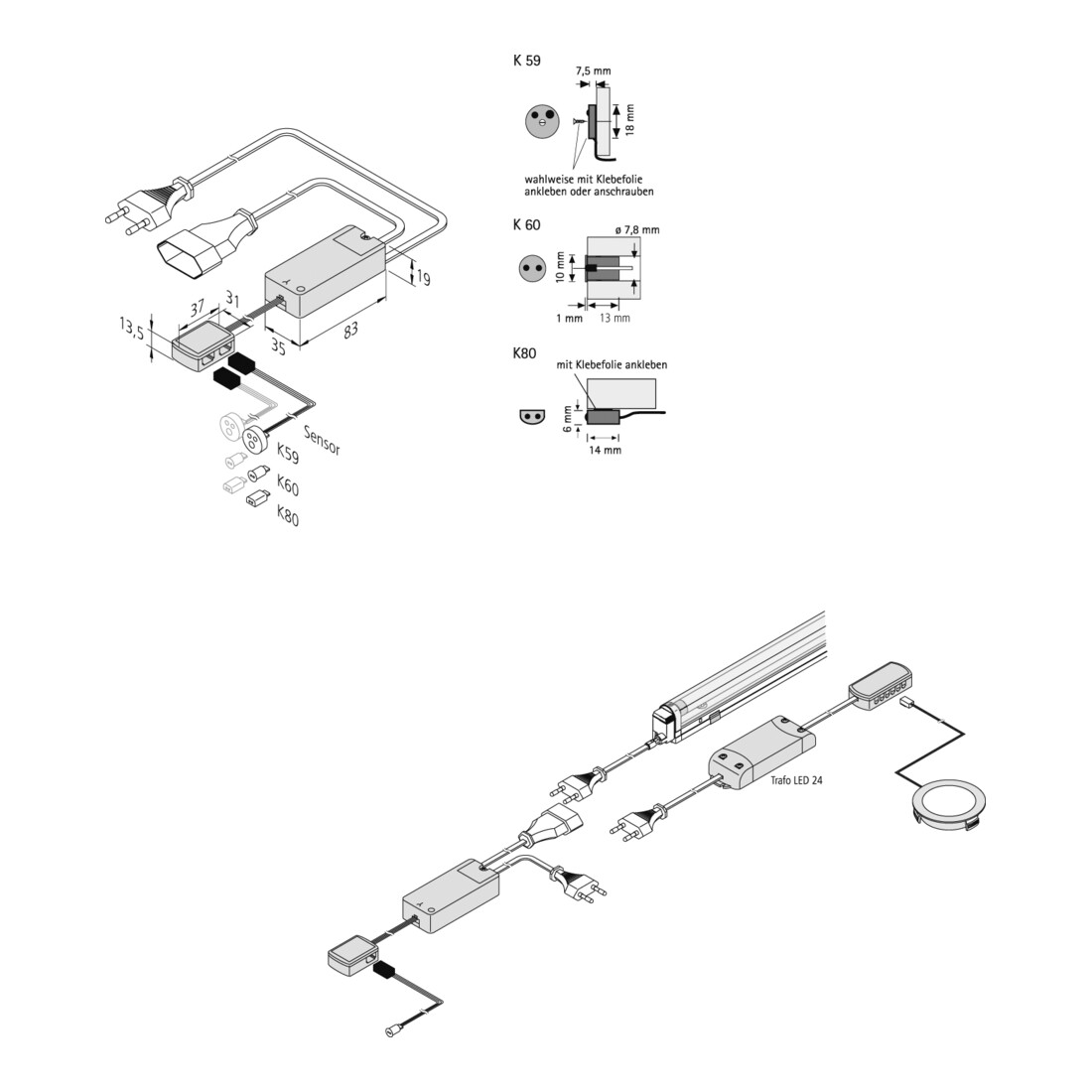 Hera Interrupteur IR 230V 50612060111