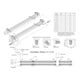 Hera LED-lampe linéaire HO+ 895 mm SlimLiteCSLED18,0Www
