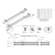 Hera LED-Linienleuchte HO+ 895mm SlimLite CS LED 18,0W nw