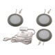 Hera LED Spot encastrable lot de 3 blanc chaud aspect inox