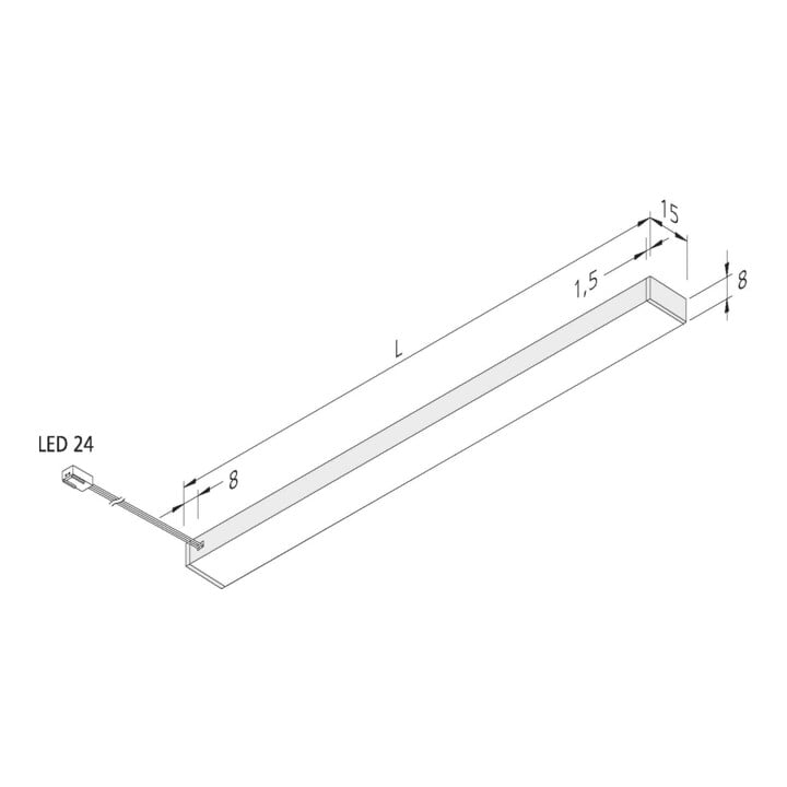 Hera LED-Unterbauleuchte 1200mm nws 61001427403