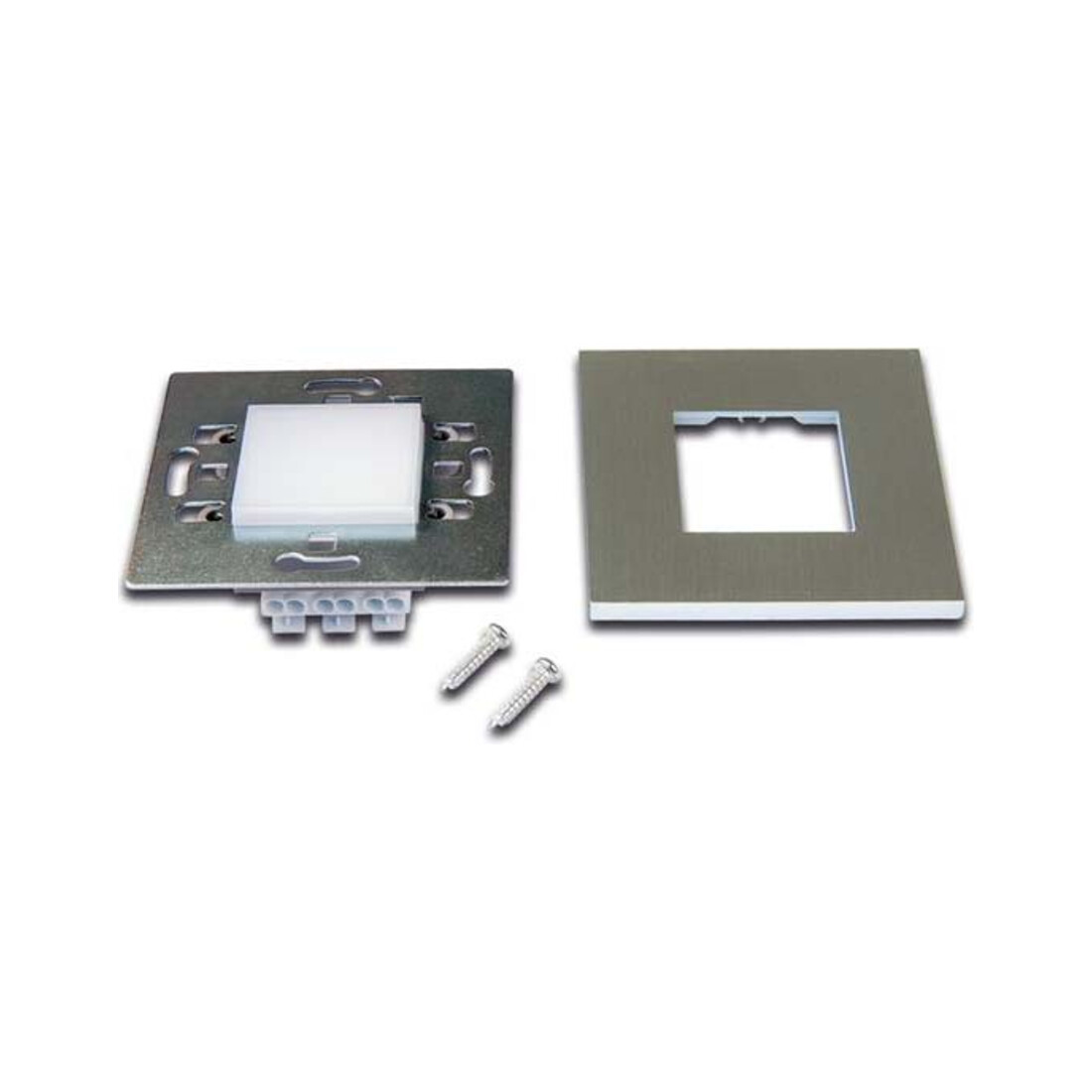 Hera LED-Wandeinbauleuchte edelstahloptik ww 20202720108