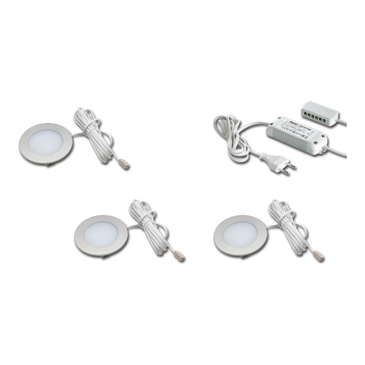 Hera Lot de 3 spots encastrables LED 3W blanc chaud Tr.24/15W 61056938002