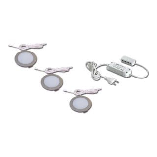 Hera Lot de 3 spots encastrables LED 4W blanc chaud eds +LED24/15W 61056303002