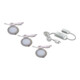 Hera Lot de 3 spots encastrables LED 4W blanc chaud eds +LED24/15W 61056303002