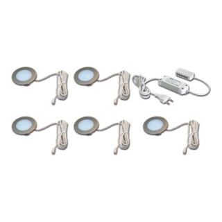 Hera Lot de 5 spots LED encastrables 3W blanc chaud Tr.24/30W 61056958002