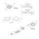hera Set de spots encastrables LED 230mA dimmable chrome mat 61001475201