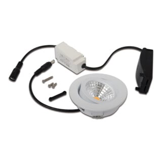 Hera Set de spots encastrés LED 20203351004 blanc pivotant boîtier métal dimmable