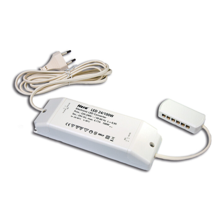 Hera Transformateur LED 24V/100W 12 sorties Vert 20604003301