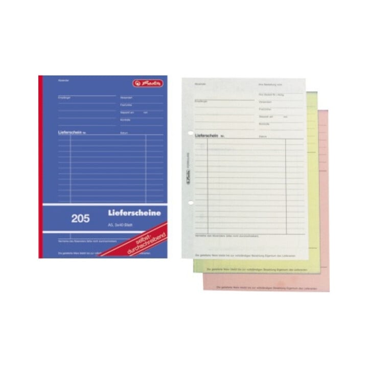 Herlitz Lieferschein 205 883546 DIN A5 sd 3x40Blatt