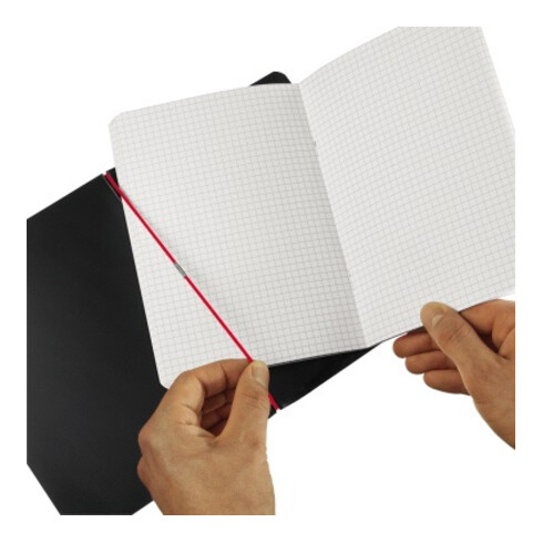 Herlitz Notizheft flex 11361813 Lederoptik DIN A4 40Blatt kariert