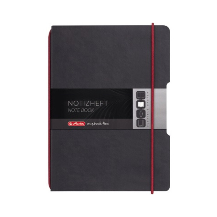 Herlitz Notizheft flex 11361839 Lederoptik DIN A5 40Blatt kariert