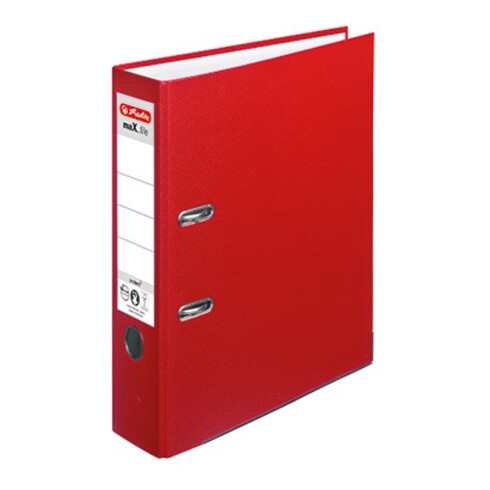 Herlitz Ordner maX.file protect 5480306 DIN A4 80mm PP rot