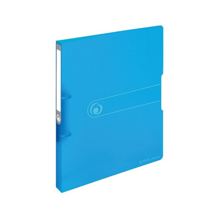 Herlitz Ringbuch 11205721 DIN A4 2Ringe 16mm transparent blau