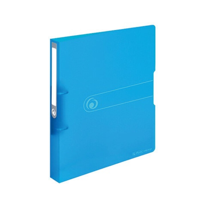 Herlitz Ringbuch 11205762 DIN A4 2Ringe 25mm transparent blau