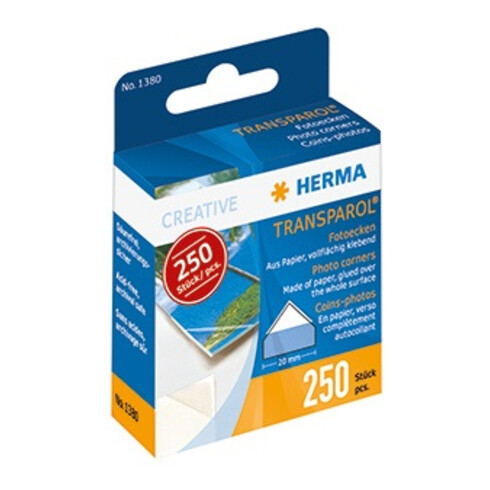 HERMA Fotoecke Transparol 1380 selbstklebend 250 St./Pack.