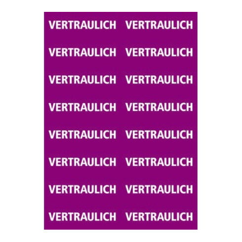 HERMA Hinweisetikett 15037 12,5x40mm Vertraulich 320 St./Pack.