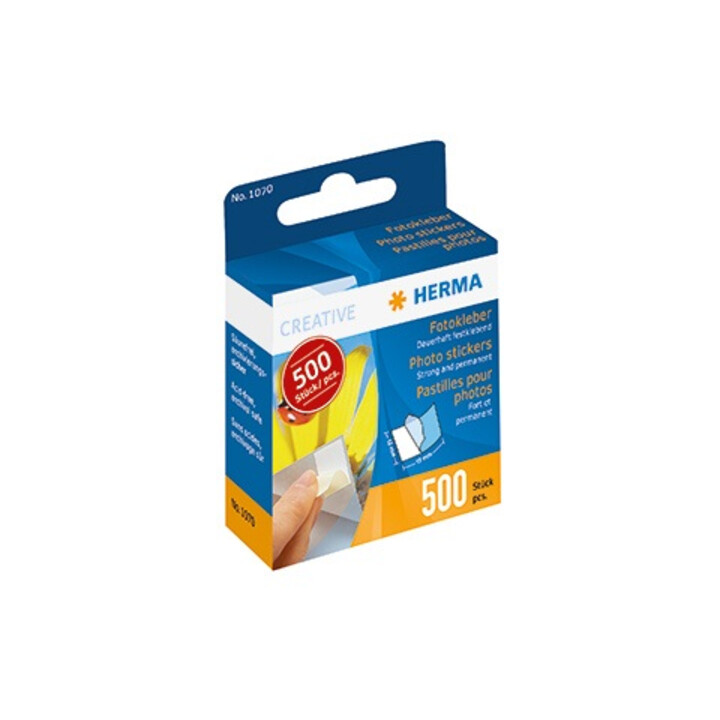 HERMA Klebepad 1070 12x17mm weiß 500 St./Pack.