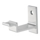 Hermeta Handlaufträger 3541 gerade 65mm Alu silber Breite 27mm 1 Bohrung M8-1