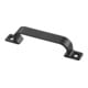Hermeta Poignée A.21mm L.112mm I.14mm en aluminium moulé noir, 2 trous-1