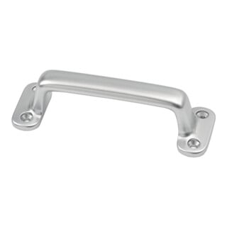 Hermeta Poignée L.110mm B.36mm Alu coulé argent anodisé Nombre de trous 4
