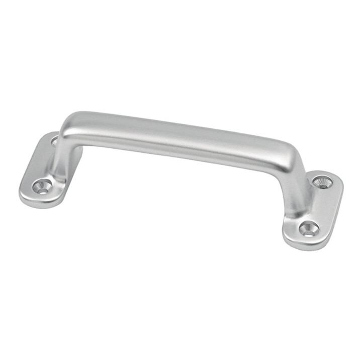 Hermeta Poignée L.110mm B.36mm Alu coulé argent anodisé Nombre de trous 4