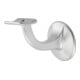 Hermeta Support de main courante 3501 aluminium argenté anodisé avec plaque murale 56 mm appui incurvé-1
